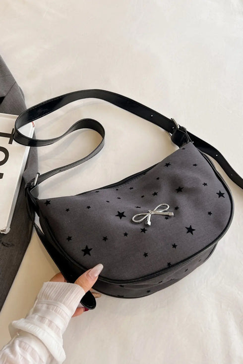 'Jolene' Bowknot Polyester Crossbody Bag - Celes Fashion